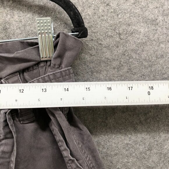 Splendid High Waisted Wide Leg Pants Womens S Gray Tie Waist Lyocell Cropped - Picture 5 of 9